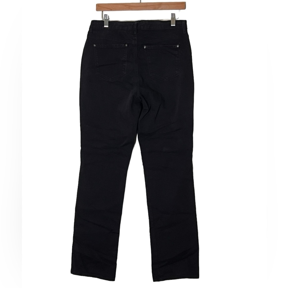 Gloria Vanderbilt | Rail straight high rise classic black jeans size 8 - Picture 2 of 13